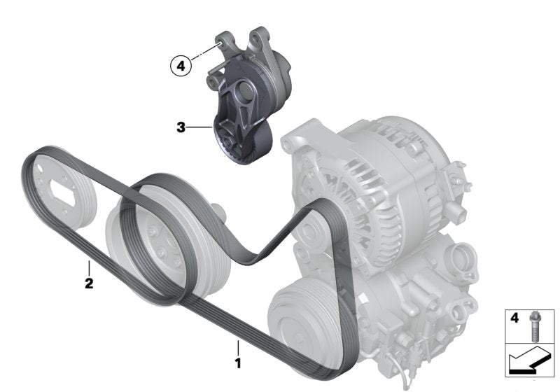 Belt Tensioner With Pulley 11287594969 11287622787 Compatible with  BMW 1 Series (F20)  & 3 Series (F30, F80) & 3 Gran Turismo (F34) & 5 Series (F10) & 5 Gran Turismo (F07) & X1 (E84) & X3 (F25)