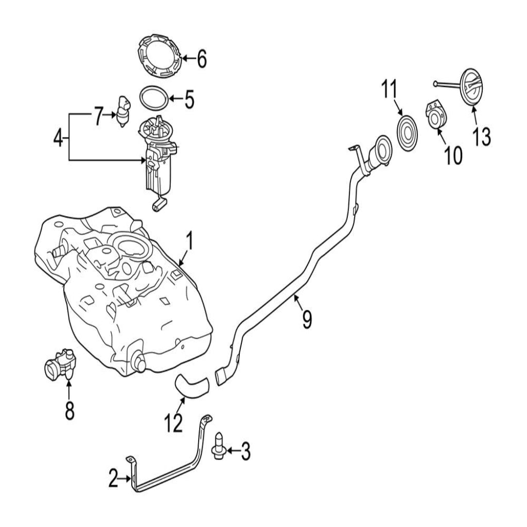 Fuel Pump 2464701694 Compatible With  Mercedes-Benz B-CLASS W246 Tag No.41