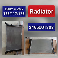 Engine Cooling Radiator 2465001303 A2465001303 Compatible with MERCEDES-BENZ A-CLASS (W176) & B-CLASS Sports Tourer (W246, W242) & CLA Coupe (C117) & GLA-CLASS (X156)