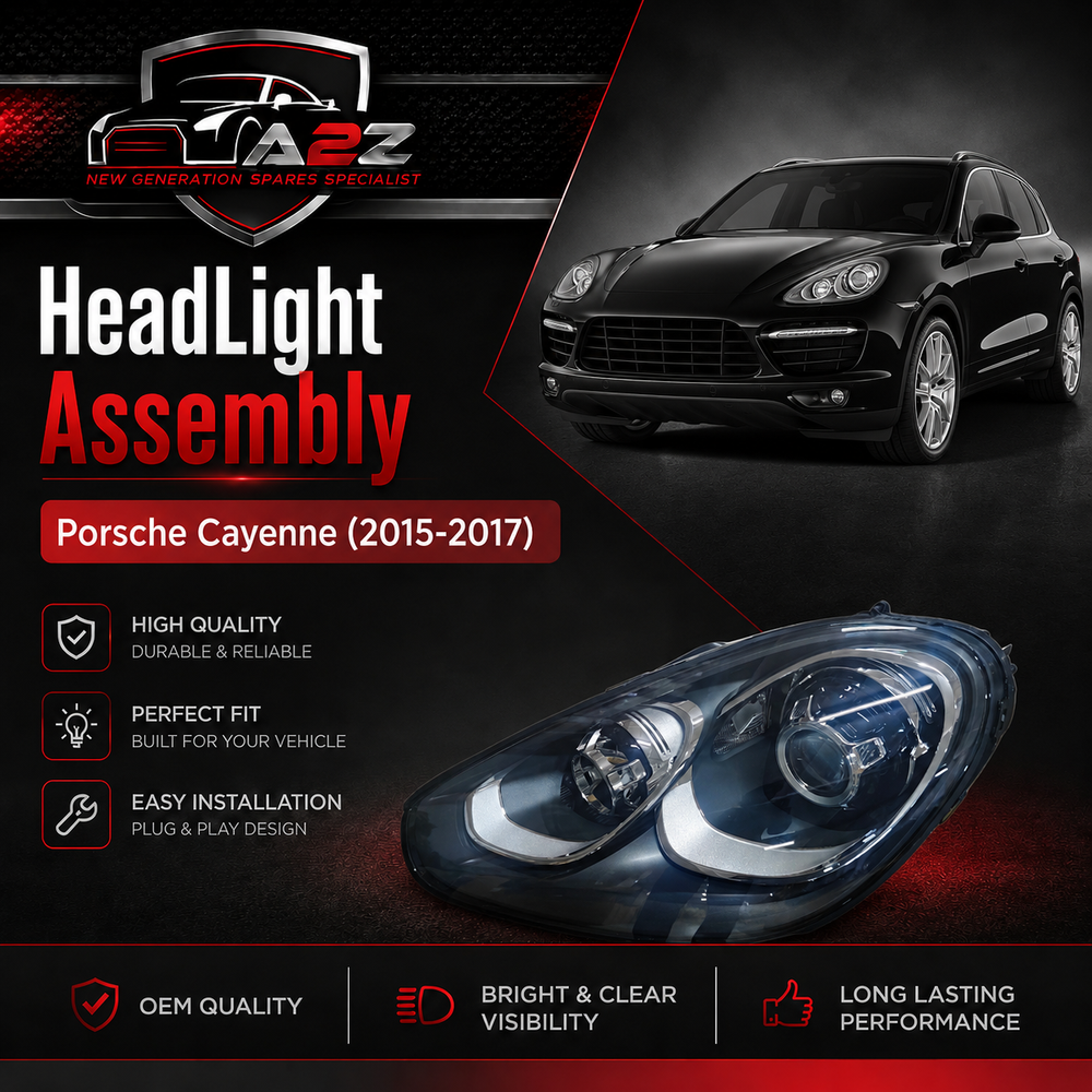 Mid Range Complete Headlight Assembly Left 95863117730 & Right 95863117830 Compatible With Porsche Cayenne (2015-2017) Tag No.253