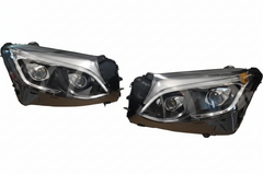 Headlight Headlamp Left A2539061501 & Right A2539061601 (DOUBLE LENS) (Without Blaster) Compatible With MERCEDES-BENZ GLC (W253) (2016-2019)