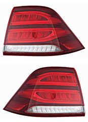 Tail Light Rear Lamp Compatible With MERCEDES-BENZ M-CLASS (W166) & GLE W166 (2015-2018) Tail Light Rear Lamp Left A1669065501 & Right A1669065601 Tag-TLM-103