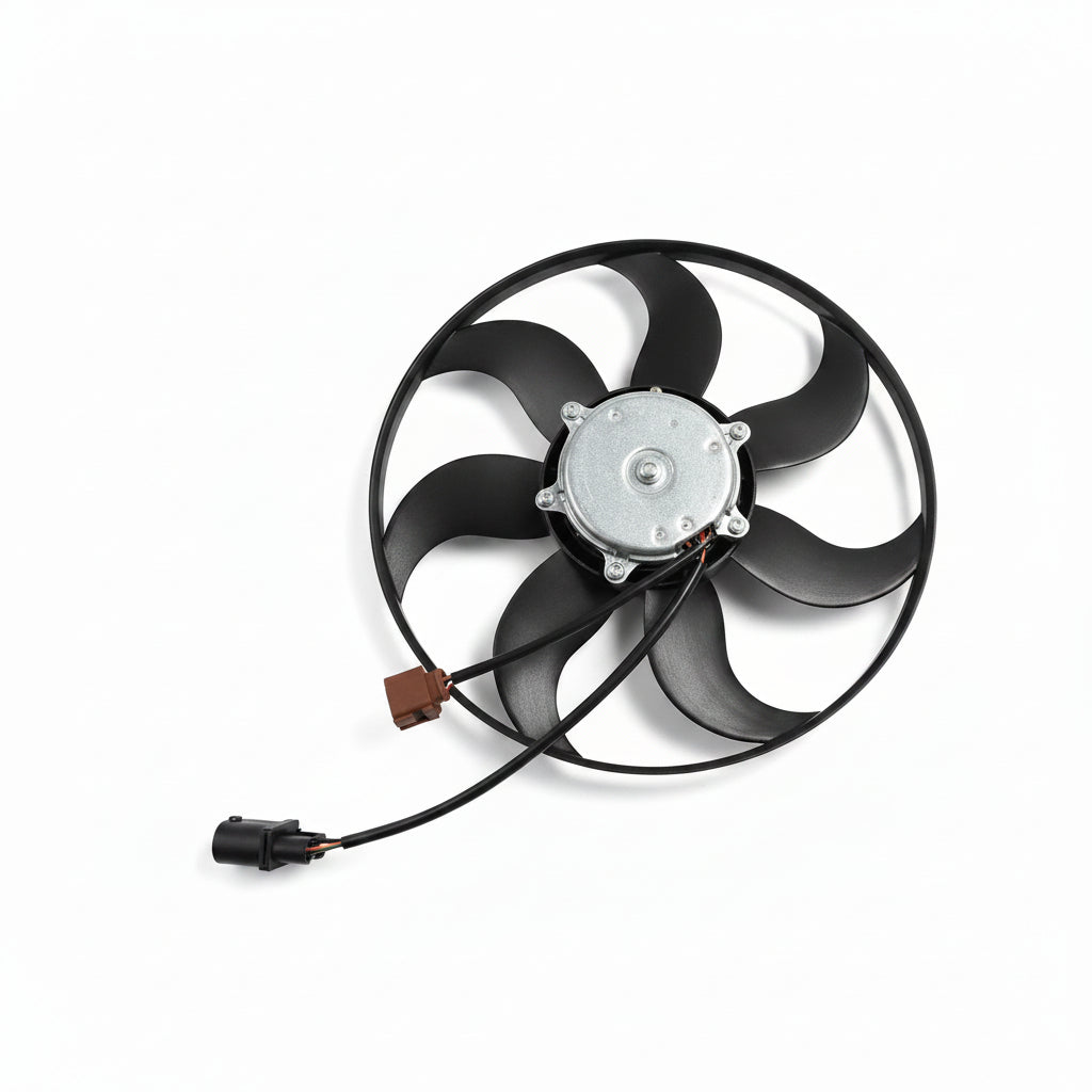 Engine Cooling Fan Motor Fan Assembly (Big) 3C0959455F 1K0959455FR Compatible With AUDI A3 & TT (8J3) & SKODA OCTAVIA II (1Z3) | LAURA & SUPERB II (3T4) &VW JETTA III (1K2)