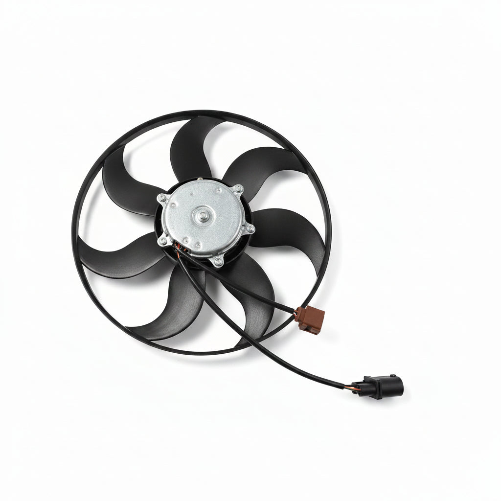 Engine Cooling Fan Motor Fan Assembly (Big) 3C0959455F 1K0959455FR Compatible With AUDI A3 & TT (8J3) & SKODA OCTAVIA II (1Z3) | LAURA & SUPERB II (3T4) &VW JETTA III (1K2)