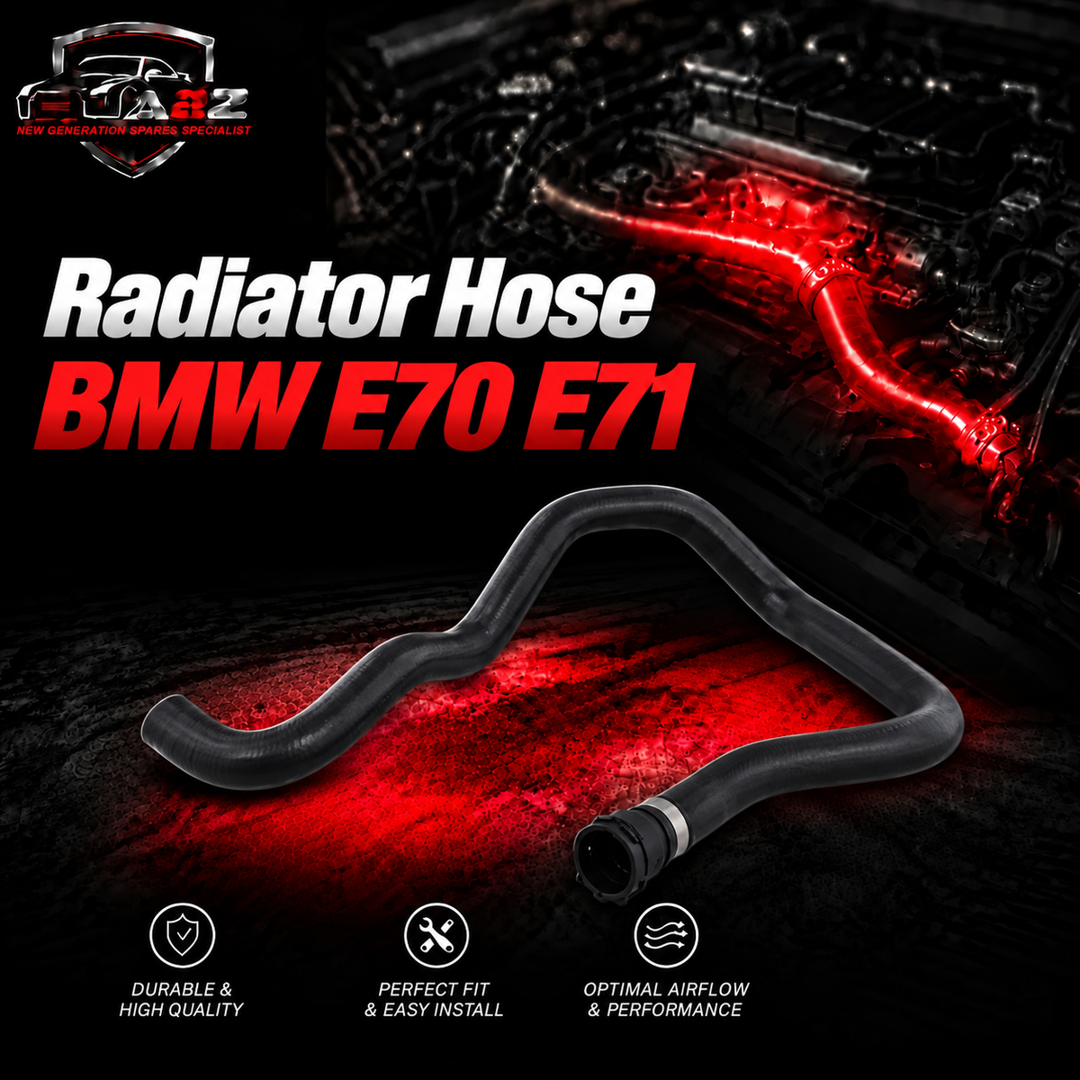 Radiator Hose 64216945282 Compatible With BMW E70 E71