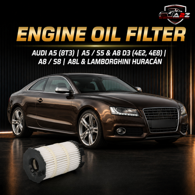 Engine Oil Filter 079198405E E813H01 D188 Compatible With AUDI A5 (8T3) | A5 / S5 & A8 D3 (4E2, 4E8) | A8 / S8 | A8L & LAMBORGHINI HURACÁN  . - Tag 210