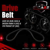 Belt 6PK1070 Compatible With AUDI Q3 (8UB, 8UG) & SKODA FABIA II (542) & VW PASSAT B7 (362)  Tag-BEL-21