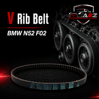 V-Ribbed Belt 11287628655 Compatible With BMW N52 F02
