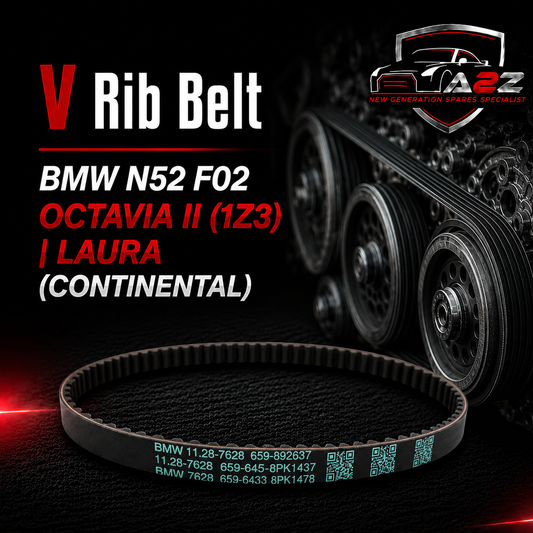 V-Ribbed Belt 11287628655 Compatible With BMW N52 F02
