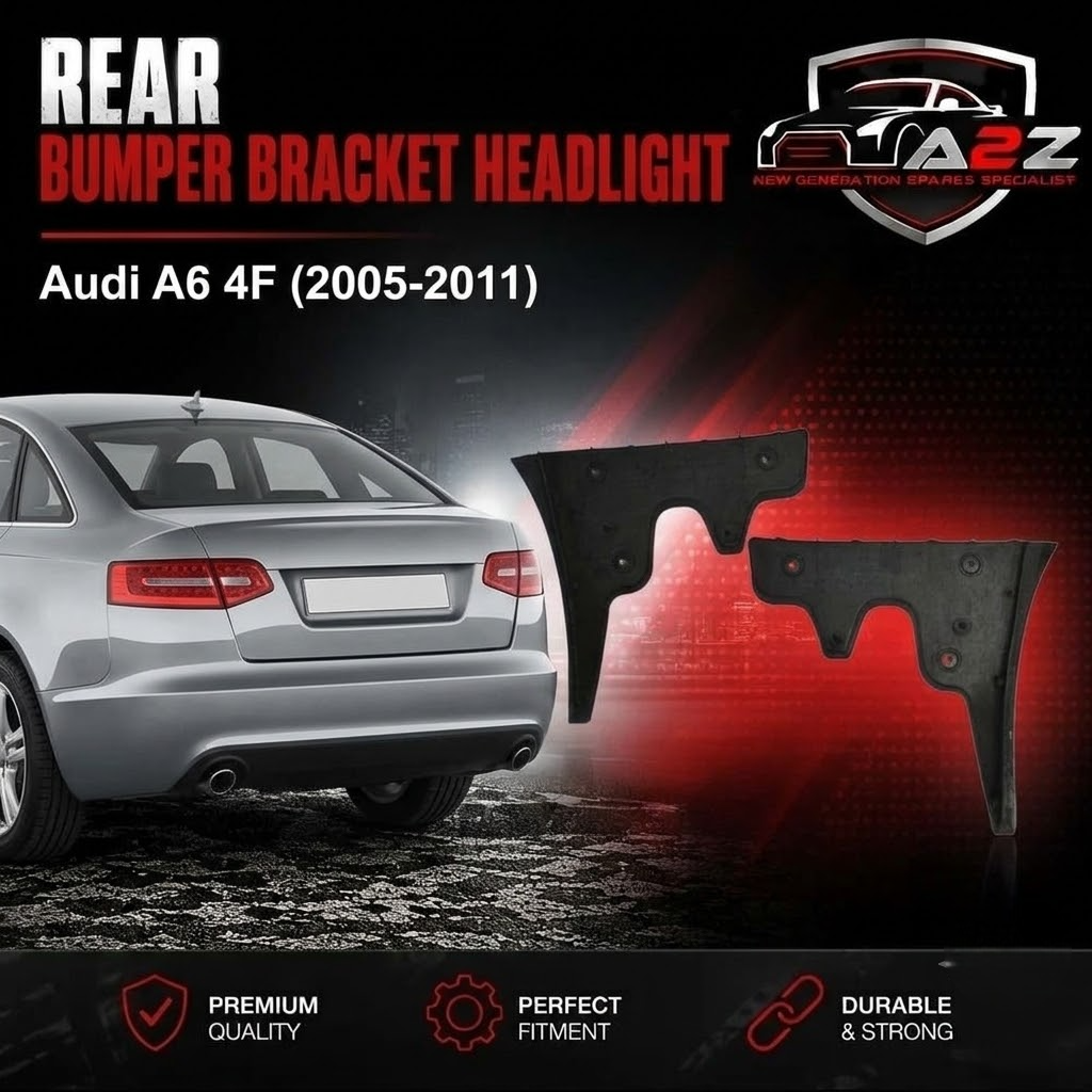 Rear Bumper Bracket Headlight Left 4F5807453 Right 4F5807454 Compatible With Audi A6 4F (2005-2011)
