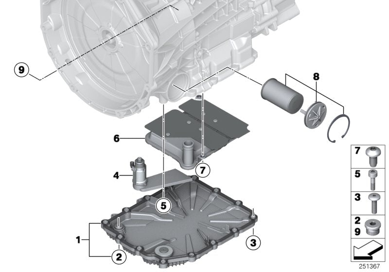 Transmission Oil Pan 28108070791 28107842385 Compatible With BMW 3 Series (F30, F80) & 3 Convertible (E93) & 5 Series  (F10) & 6 Gran Coupe (F06) & Z4 Roadster (E89) Tag 29