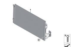 AC Condenser 64506804722 Compatible with BMW 3 Series (F30, F80) 3 Series Gran Turismo (F34) i8 (I12)