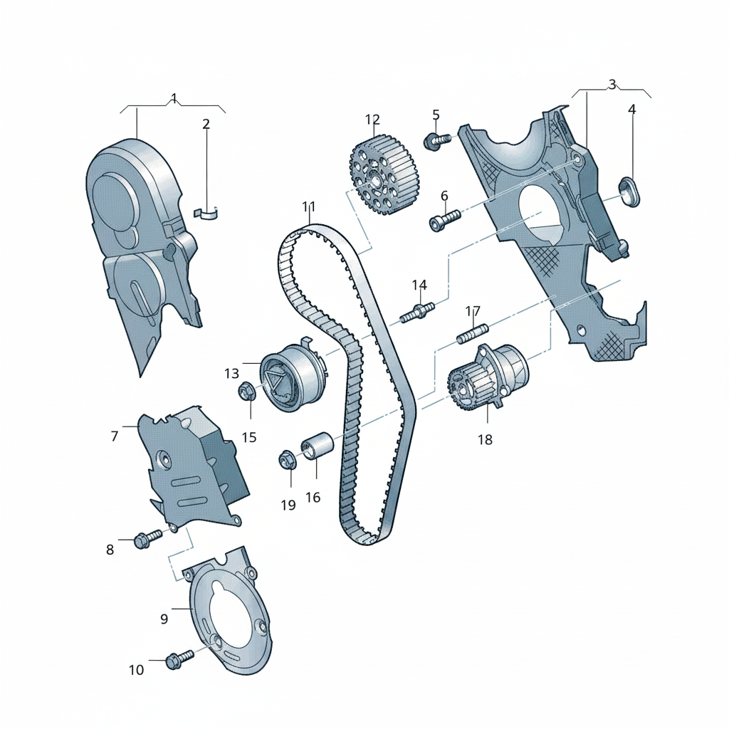 TIMING BELT KIT CT1028K3 038198119G Compatible With VW JETTA III (1K2) | BORA | VENTO (CONTINENTAL)