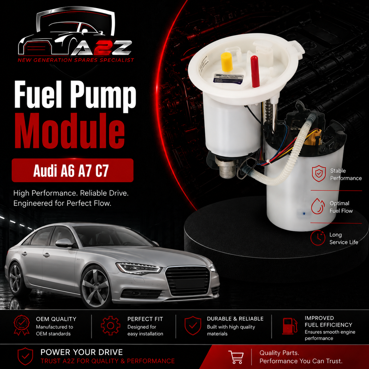 Fuel Pump Module 4G0919051C 4G0919051K Fits Audi A6 A7 C7 Tag No.45