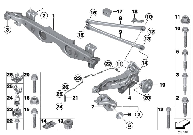 Rear Left/Right ABS Wheel Speed Sensor 34526773020 34526793820 34526851501 Compatible With MINI R56