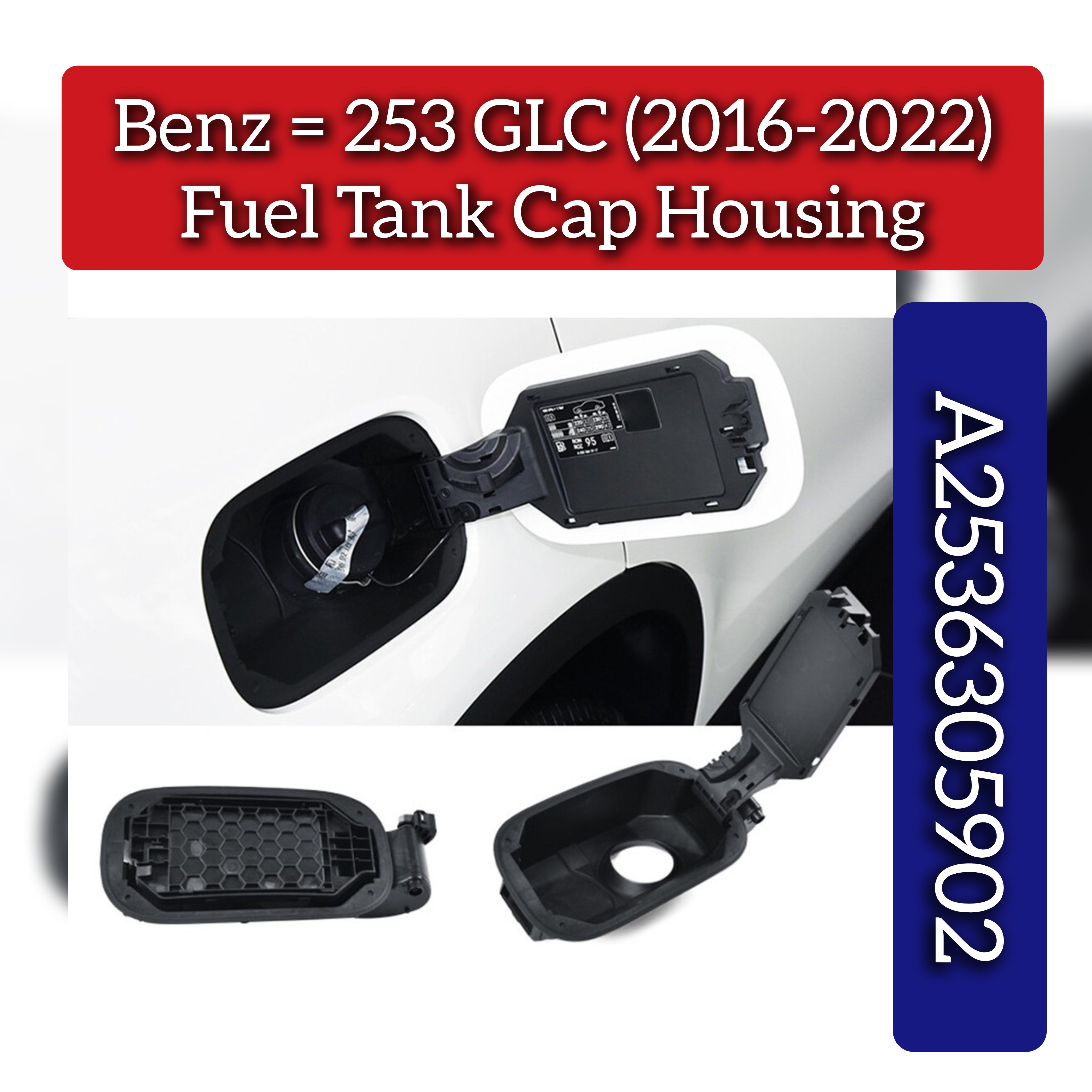 Fuel Tank Cap Housing A2536305902 2536305902 Compatible With Mercedes Benz (W253) GLC-Class (2016-2022)