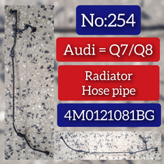 Radiator Hose Pipe 4M0121081BG For AUDI Q7 4M Q8 Tag-H-254