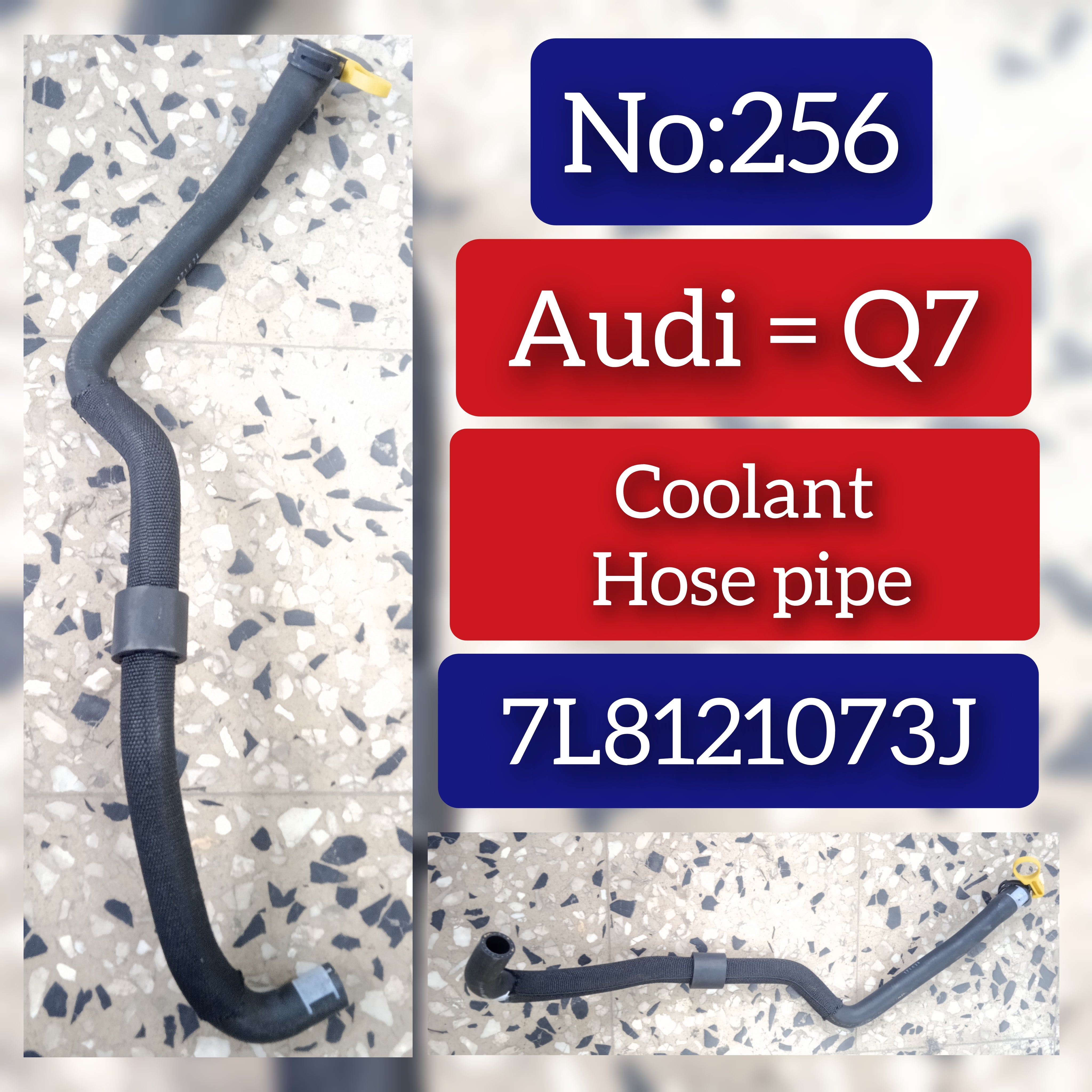 Coolant Hose Pipe 7L8121073J For AUDI Q7 Tag-H-256