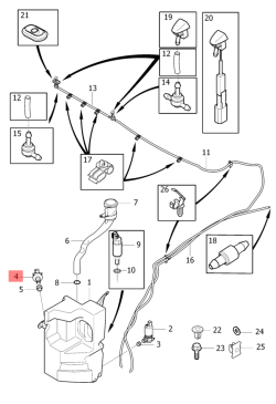 Fuel Level Sensor Flap Actuator 31333888 & 32237467 & 32430609 & 30784331  Compatible With VOLVO XC60 I SUV (156)