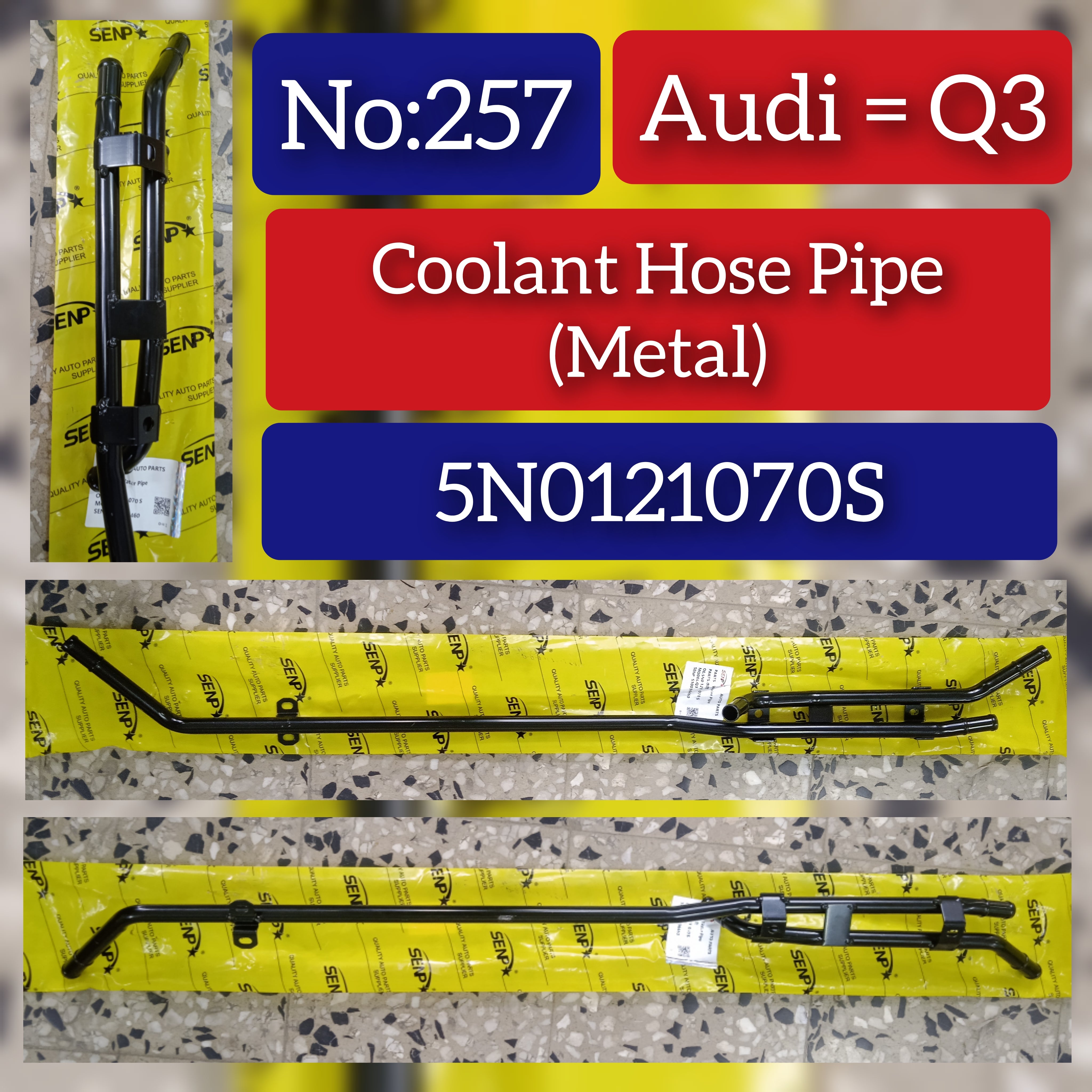 Coolant Hose Pipe Metal 5N0121070S For AUDI Q3 Tag-H-257