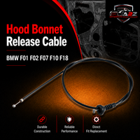 Hood Bonnet Release Cable 51237255801 Compatible With BMW F01 F02 F07 F10 F18
