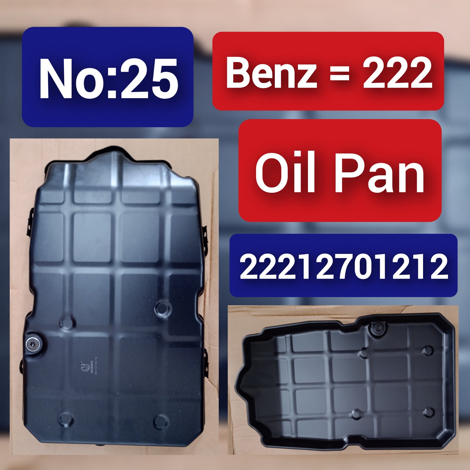 Oil Pan 22212701212 2202700612 2202700912 2212700912 2212701212 A2202700612 A2202700912 A2212700912 A2212701212 Compatible With MERCEDES-BENZ C-CLASS W204 Tag-OP-25