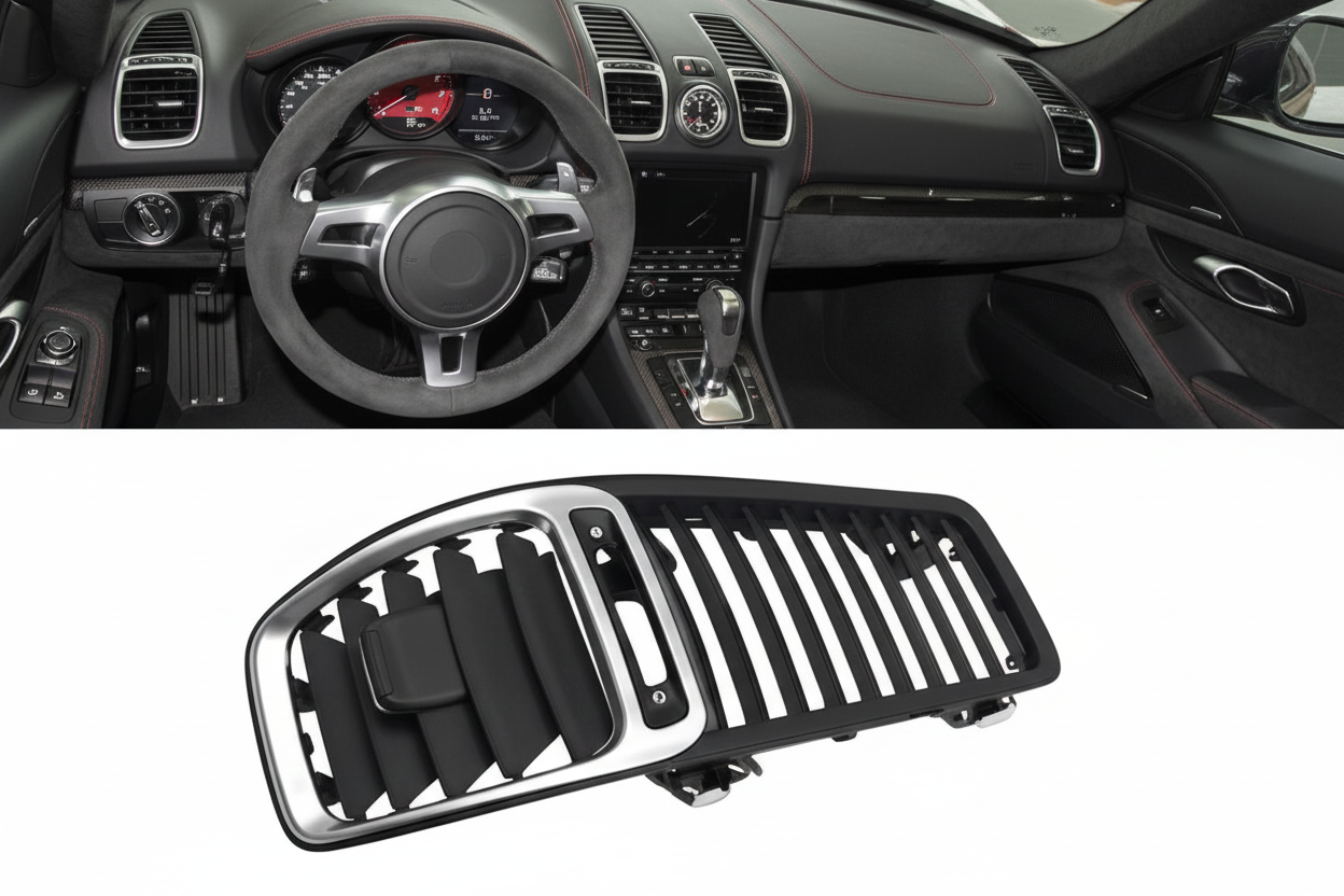 Front Ac Vent Grille 98155213100 1E0 Compatible with Porsche Boxer (2012-16) & Cayman (2013-16)