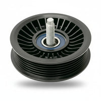 Belt Idler Pulley 4R8Q19A216AC Compatible with JAGUAR XF I (X250) & XJ (X351) & LAND ROVER RANGE ROVER SPORT II (L494) & RANGE ROVER VELAR (L560) & DISCOVERY V (L462) & RANGE ROVER III (L322)