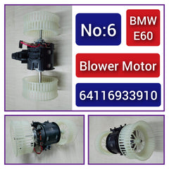 AC Heater Blower Motor 64116933910 Compatible with BMW 5 Series  (E60) & 6 Series (E63) & 6 Series Convertible (E64) Tag-BM-06