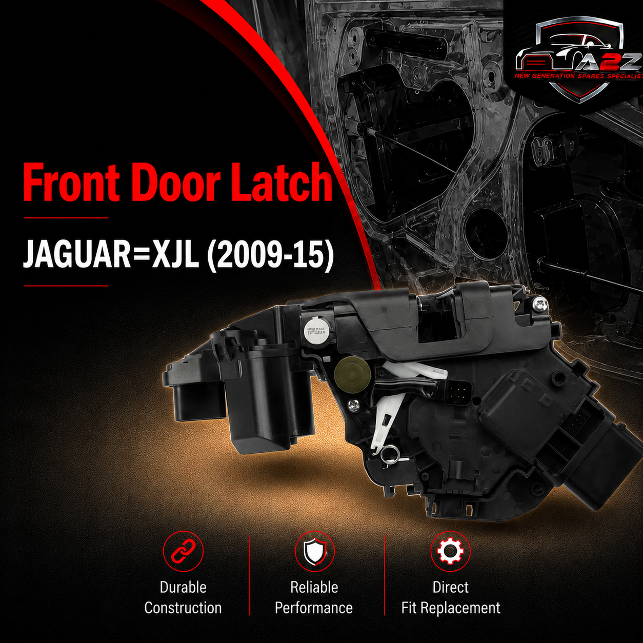Front Door Latch C2P17970 Compatible With JAGUAR=XJL  (2009-15)