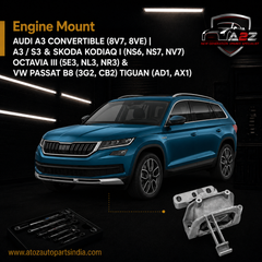 Engine Mount 3Q0199262J Compatible With AUDI A3 Convertible (8V7, 8VE) | A3 / S3 & SKODA KODIAQ I (NS6, NS7, NV7) OCTAVIA III (5E3, NL3, NR3) & VW PASSAT B8 (3G2, CB2) TIGUAN (AD1, AX1)