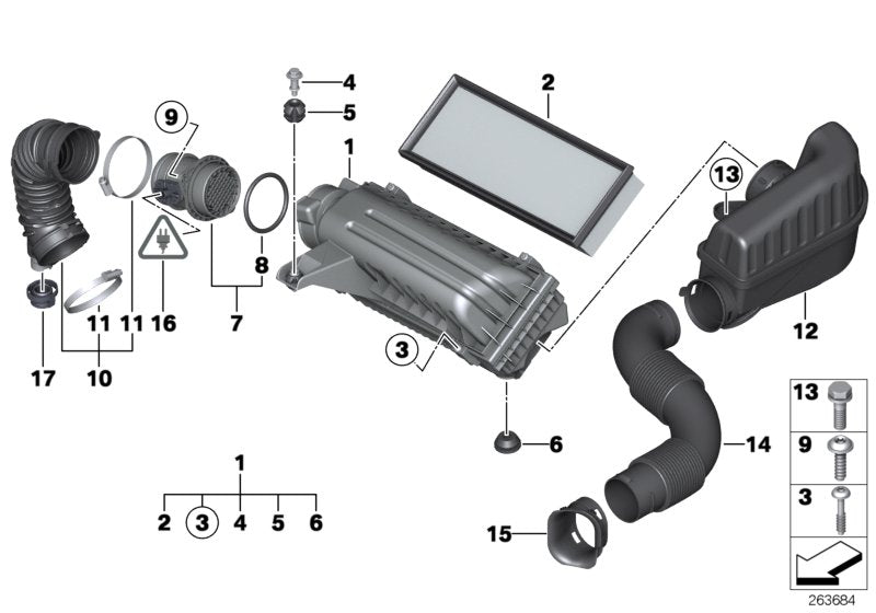Air Mask Sensor 13627597085 Compatible With MINI MINI (R56) & MINI Convertible (R57) & MINI COUNTRYMAN (R60)