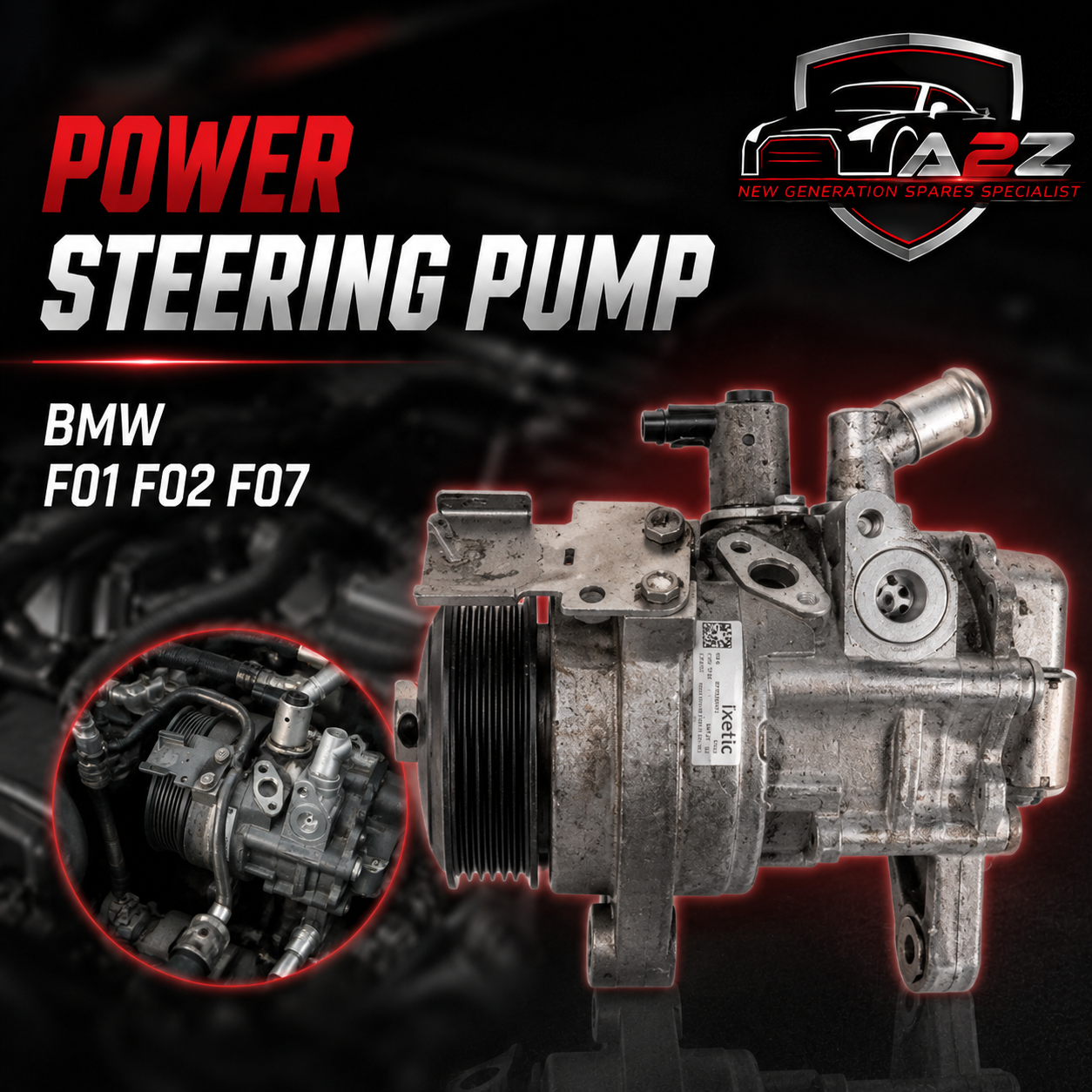 Power Steering Pump 32416788909 6788909  Compatible With BMW F01 F02 F07