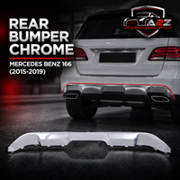 Rear Bumper Chrome A1668857622 Compatible With Mercedes Benz (166) (GL/GLS/GLE) (2015-2019) Tag No.130