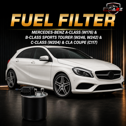 Fuel Filter 6070901252 & 6420904852 & 6420906352 & 6420906452 & KL942 A6070901252 A6420906452 Compatible With MERCEDES-BENZ A-CLASS (W176) & B-CLASS Sports Tourer (W246, W242) & C-CLASS (W204) & CLA Coupe (C117)  Tag : 67