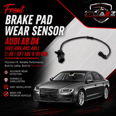 Front Brake Pad Wear Sensor 4H0615121J Compatible With AUDI A8 D4 (4H2,4H8,4HC,4HL) ||A8|S8| A8L & Q5 8RB