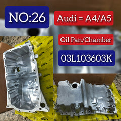 Oil Pan 03L103603k Compatible With AUDI A4 B8 (8K2) | A4 / S4 A6 C7 (4G2, 4GC) | A6 / S6 Q5 (8RB) Tag no.26