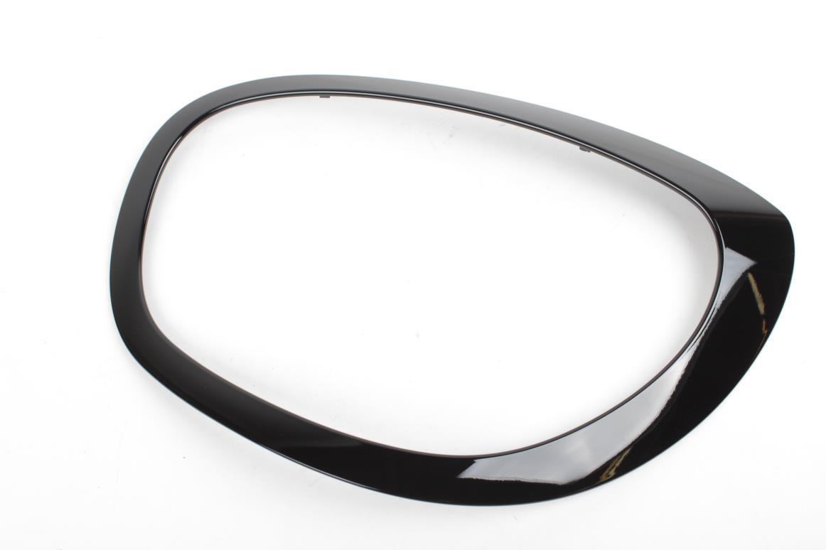 Headlight Chrome Bezel Ring Trim Left 51138739351 & Right 51138739352 Compatible With MINI F60 (Glossy Black 2016-2021)