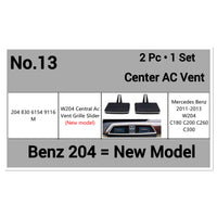 Center Air Conditioner Back Ac Vent Grille Outlet Tab Clip Slider Repair Kit 2048306154  Compatible With MERCEDES-BENZ C-CLASS (W204) (New Model) (Set Of 2)