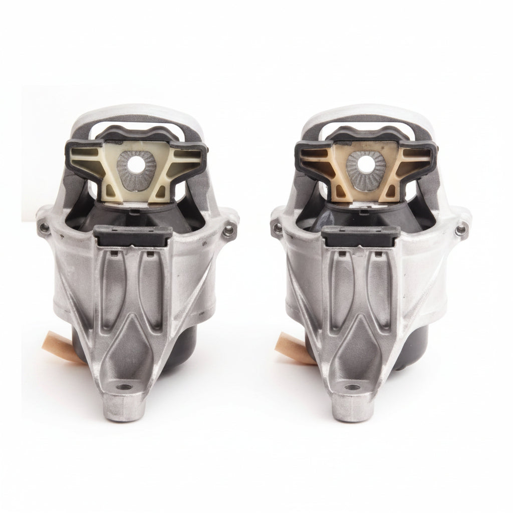 Engine Motor Mount Set With Sensor Compatible With AUDI A4 & Q5  Engine Motor Mount Bracket Left 8W0199371B & Right 8W0199372B