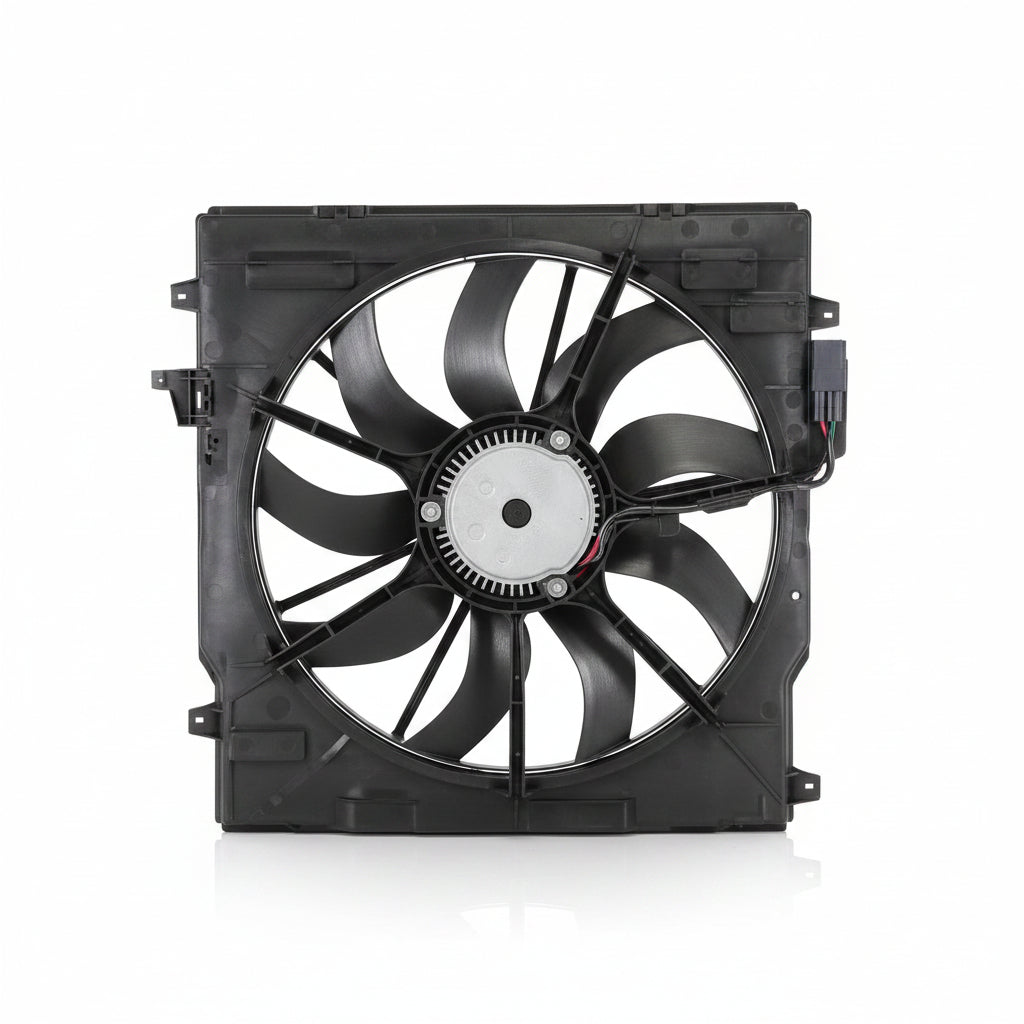 Engine Radiator Cooling Fan Assembly 17427634471  Compatible With BMW X5 (F15, F85) & X6 (F16, F86)