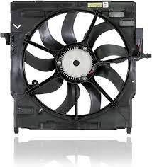 Engine Radiator Cooling Fan Assembly 17427634471  Compatible With BMW X5 (F15, F85) & X6 (F16, F86)