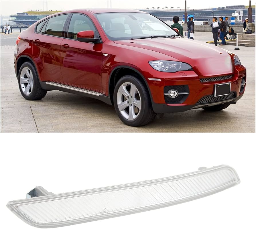 Front Bumper Reflector Left 63147187087 & Right 63147187088 Compatible with BMW X5 E70 & X6 E71 2007-2014 Tag-FBL-07