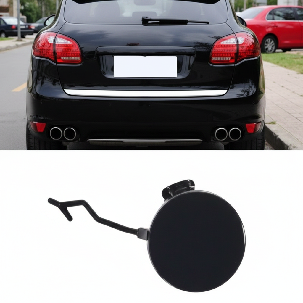 Rear Bumper Tow Towing Cap Cover Hook Left 95850544900 Right 95850545000  Compatible with PORSCHE CAYENNE (92A) (2011-2014) Tag No.140