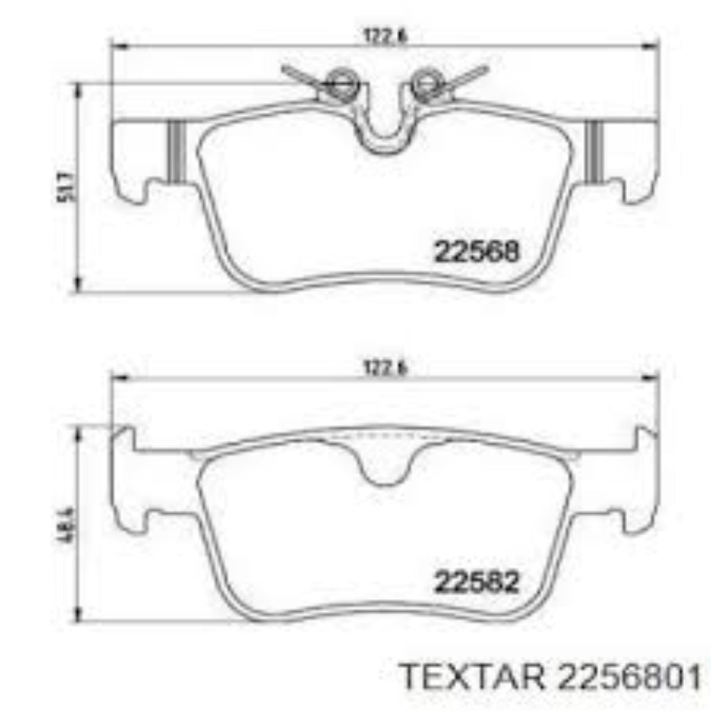 Rear Brake Pad 31423653 2256801 P86030 Compatible With VOLVO XC60 XC90