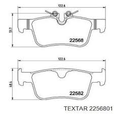 Rear Brake Pad 31423653 2256801 P86030 Compatible With VOLVO XC60 XC90