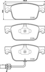 Front Brake Pad 8W0698151AA  2238301 P85153 Compatible With AUDI A4 B9 (8W2, 8WC) | A4 / S4 & A5