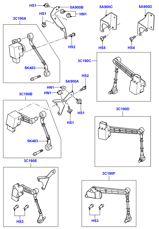 Height Level Sensor LR032106 Compatible With LAND ROVER RANGE ROVER III (L322)
