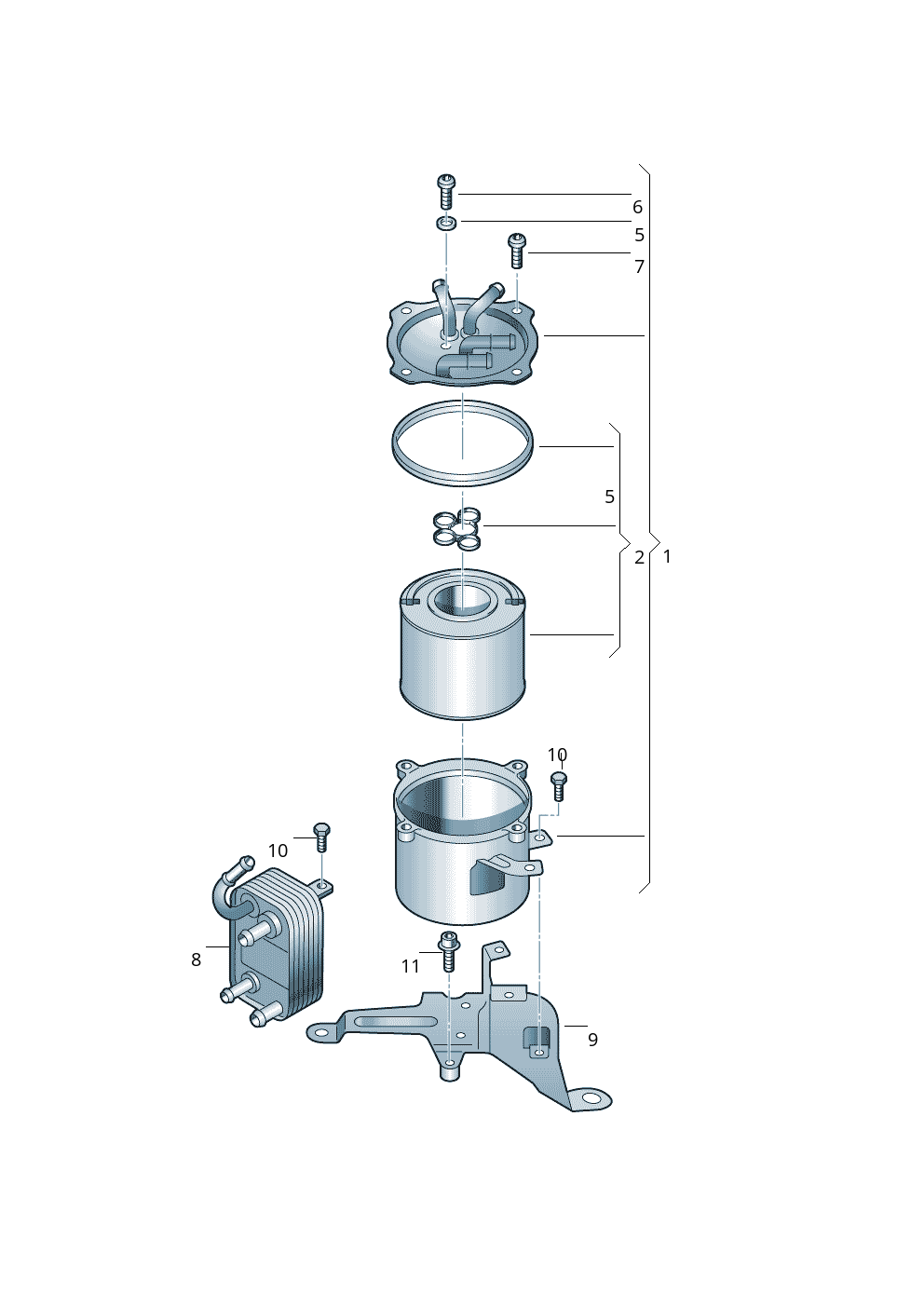 OIL COOLER 7L6203491D For AUDI Q7 3.0 Tag-O-95