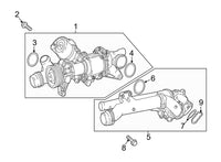 Elbow (Thermostat) 2742000715 2742003400 Compatible With MERCEDES-BENZ C-CLASS W205 & E-CLASS W212 W213 Tag-E-25
